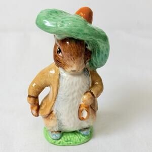 Vtg Beatrix Potter “Benjamin Bunny” Porcelain Figurine Beswick England 1948